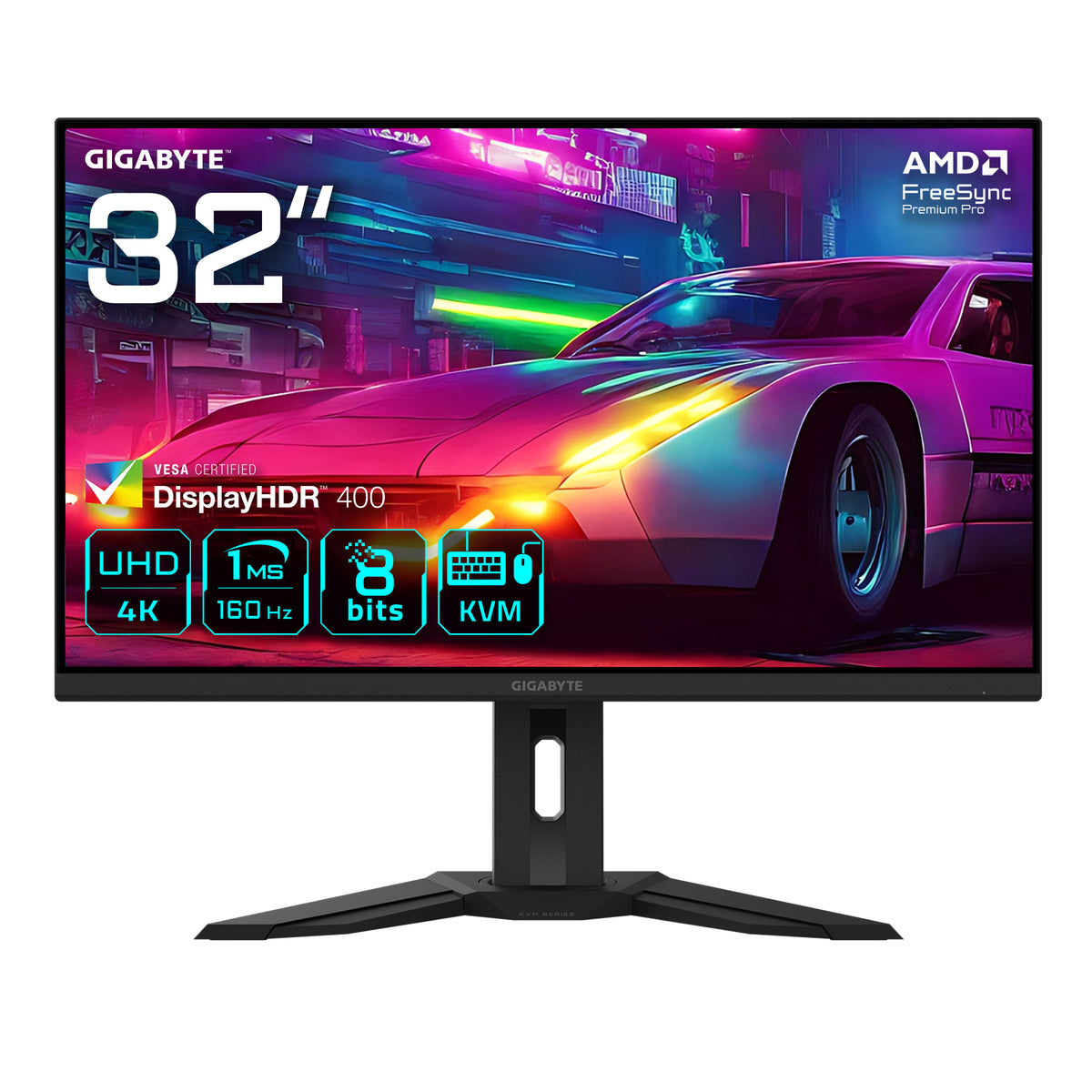GIGABYTE M32UP 31.5" UHD Gaming-Monitor - 3840 x 2160, 160 Hz, 1 ms, 350 cd/m², AMD FreeSync Premium Pro, DisplayHDR 400, HDMI 2.1, Displayport 1.4