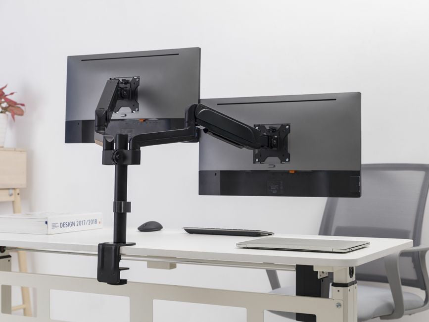 Equip Neig-/schwenkbare Doppelmonitorhalter für Bildschirme mit 17 bis 32 Zoll