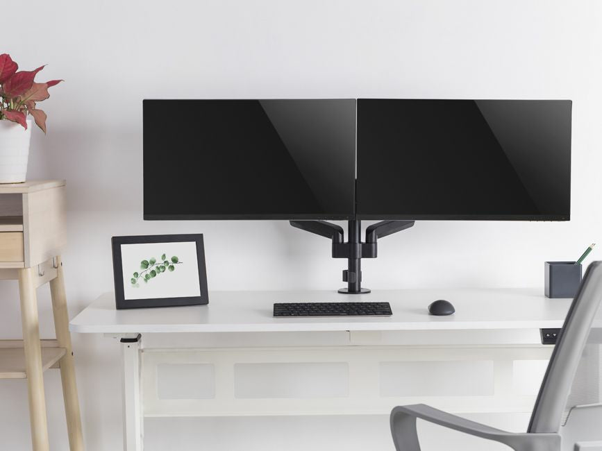 Equip Neig-/schwenkbare Doppelmonitorhalter für Bildschirme mit 17 bis 32 Zoll