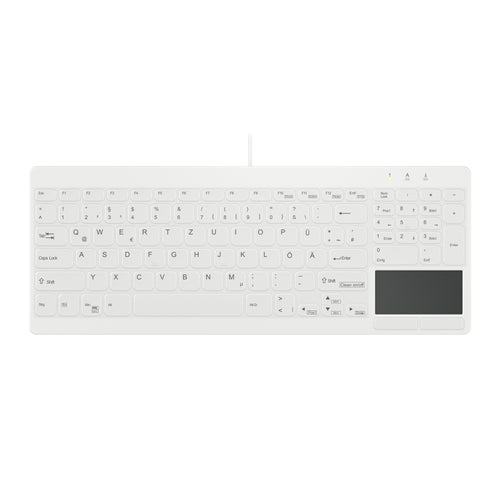 Contour Design Active Key Contour QuickClean Medizinische Tastatur IP68 Touchpad Kompakt Kabelgebunden Weiß DE C7412