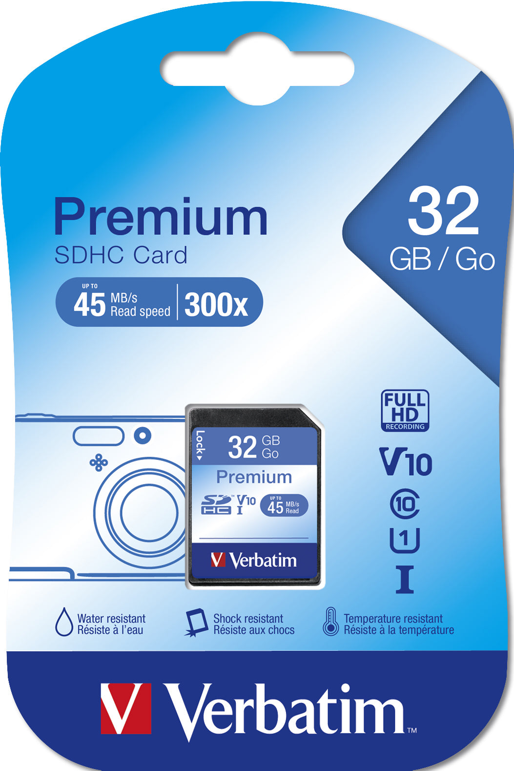 Scheda SDHC Verbatim Premium 32 GB Classe 10