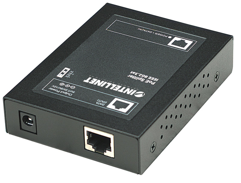 Intellinet PoE+ Splitter, IEEE802.3at mit 5 / 7,5 / 9 / 12 V DC Ausgangsspannung