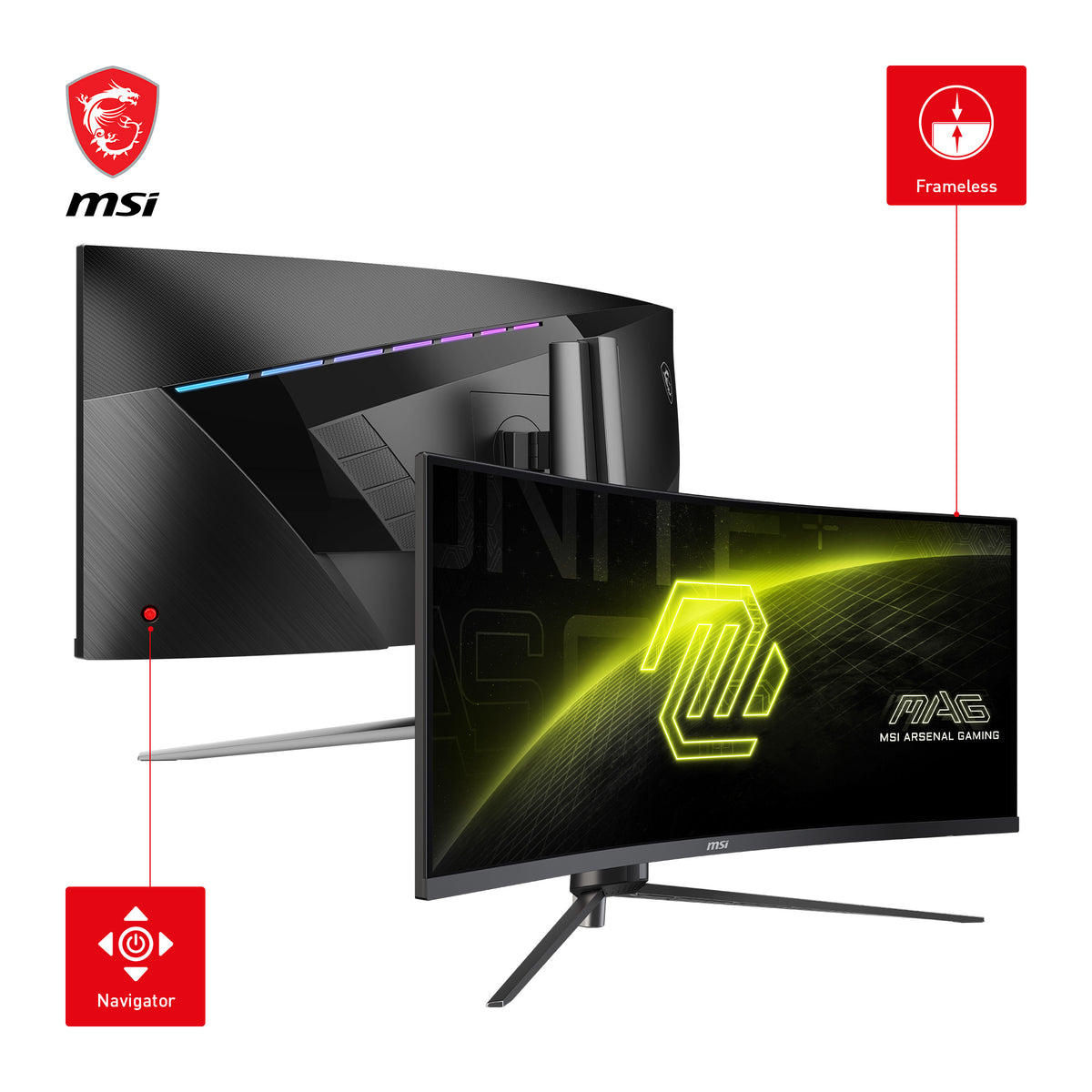MSI MAG 345CQRDE Computerbildschirm 86,4 cm (34") 3440 x 1440 Pixel UltraWide Dual Quad HD Schwarz