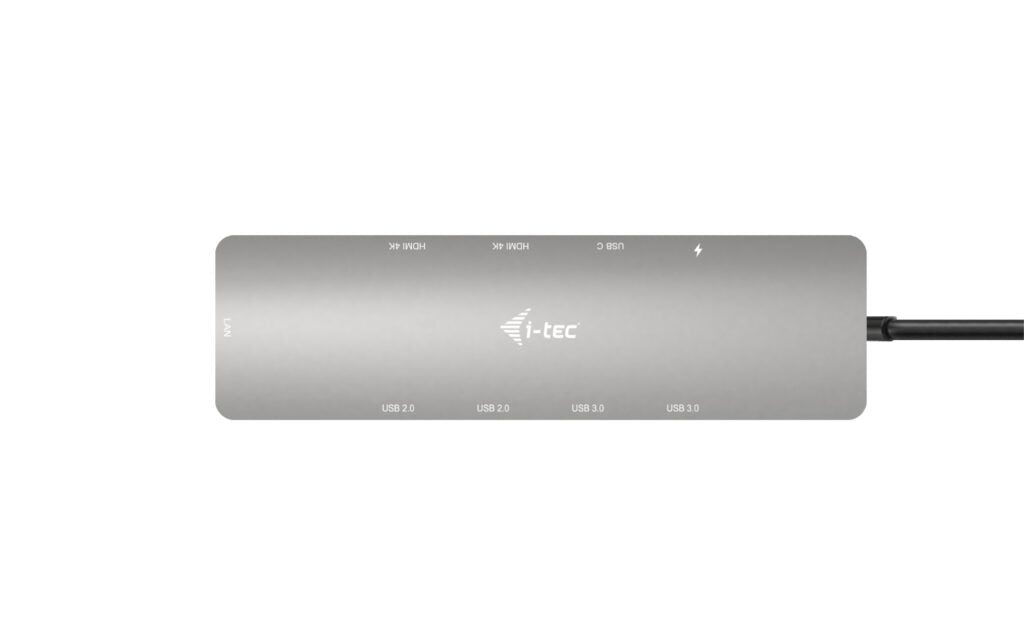 i-tec Metal USB-C Nano 2x Display Docking Station with PD 100 W + Charger 100W