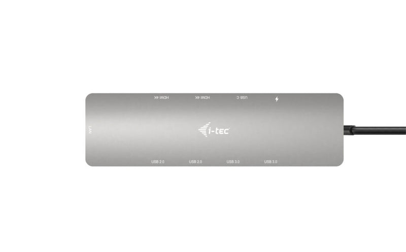 i-tec Metal USB-C Nano 2x Display Docking Station with PD 100 W + Charger 100W