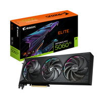 GIGABYTE AORUS GeForce RTX 5060 Ti ELITE 16G Grafikkarte – 16 GB GDDR7, 128 Bit, PCI-E 5.0, 2722 MHz Kernfrequenz, 3 x DisplayPort, 1 x HDMI, GV-N506TAORUS E-16GD