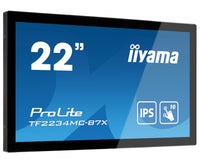 iiyama ProLite TF2234MC-B7X Computerbildschirm 54,6 cm (21.5") 1920 x 1080 Pixel Full HD LED Touchscreen Multi-Nutzer Schwarz