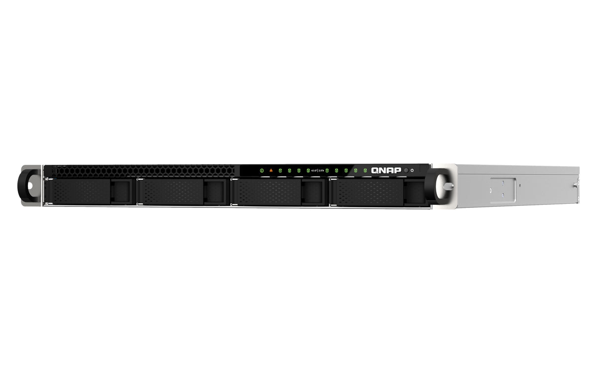 QNAP TS-h987XU-RP NAS Rack (1U) Intel Xeon E E-2334 16 GB DDR4 QuTS hero Schwarz, Silber