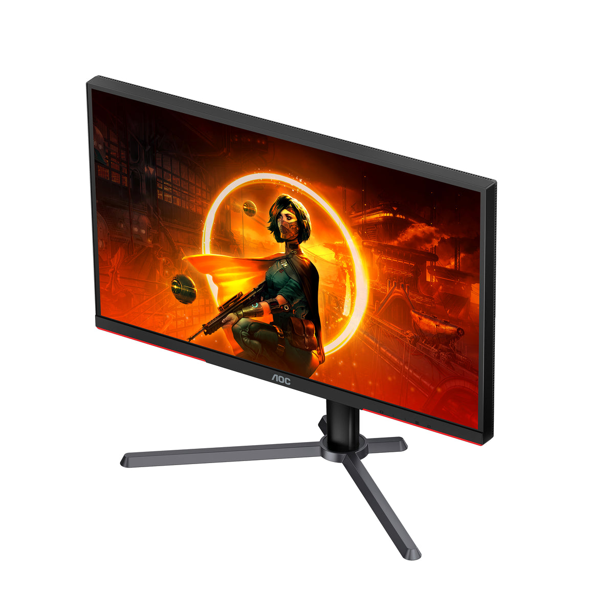 AOC G3 Q27G3XMN/BK Computerbildschirm 68,6 cm (27") 2560 x 1440 Pixel 2K Ultra HD LED Schwarz, Rot