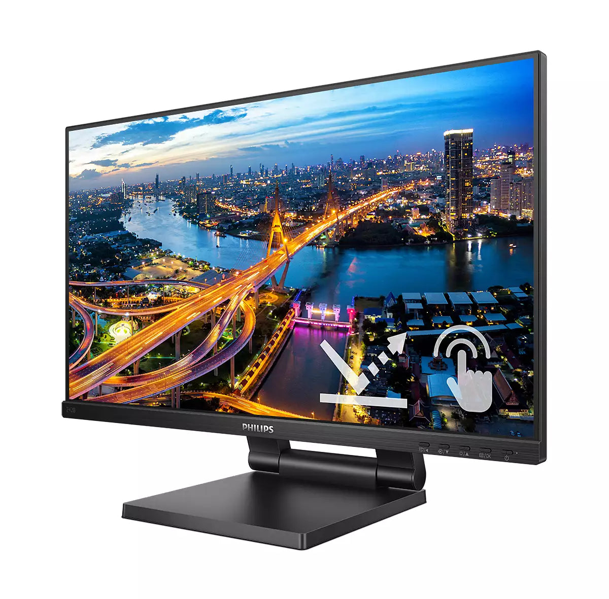 Philips 242B1TC/00 Computerbildschirm 60,5 cm (23.8") 1920 x 1080 Pixel Full HD LED Touchscreen Schwarz
