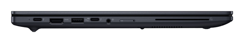ASUS ExpertBook B3 B3405CCA-LY0062X Intel Core Ultra 7 155H Laptop 35,6 cm (14") WUXGA 32 GB DDR5-SDRAM 1 TB SSD Wi-Fi 6E (802.11ax) Windows 11 Pro Schwarz, Grau