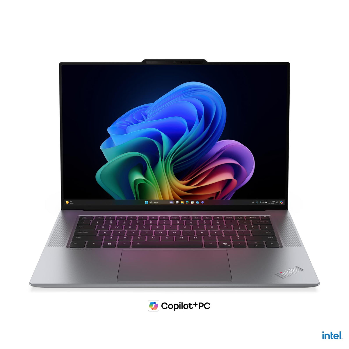 Lenovo ThinkPad X9-15p Gen 1 Aura Edition Copilot+ PC 358H Laptop 38,9 cm (15.3") Touchscreen 2.8K 32 GB 1 TB SSD Wi-Fi 7 (802.11be) Windows 11 Pro Deutsch Grau