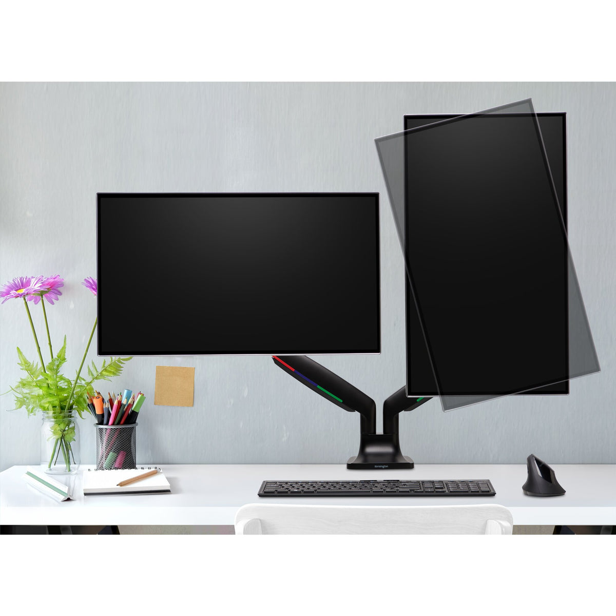 Kensington SmartFit One-Touch Dual Monitorarm
