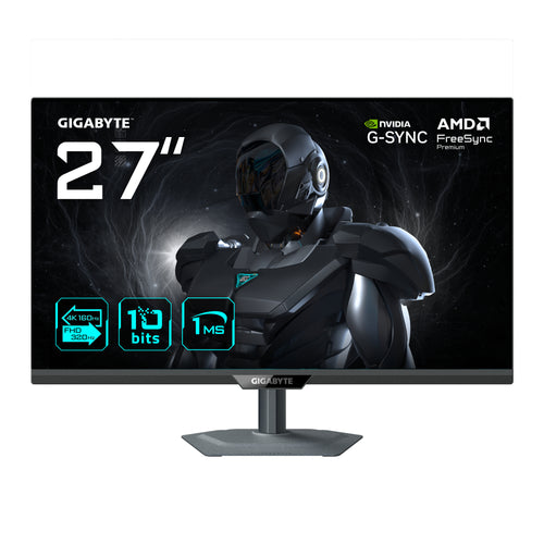 GIGABYTE G27UP 27” 4K UHD Gaming-Monitor - Dual-Modus (4K 160Hz oder FHD 320Hz), 3840 x 2160, 1ms, 400 cd/m², FreeSync Premium, HDR10, HDMI 2.1, DisplayPort 1.4