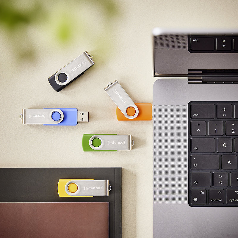 Intenso 5 x USB-Stick Office Line, 64 GB, USB-A, 3.2 Gen 1x1, bunt
