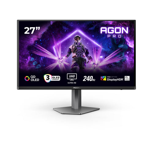 AOC G2 AG276UZD Computerbildschirm 67,3 cm (26.5") 3840 x 2160 Pixel 4K Ultra HD OLED Schwarz