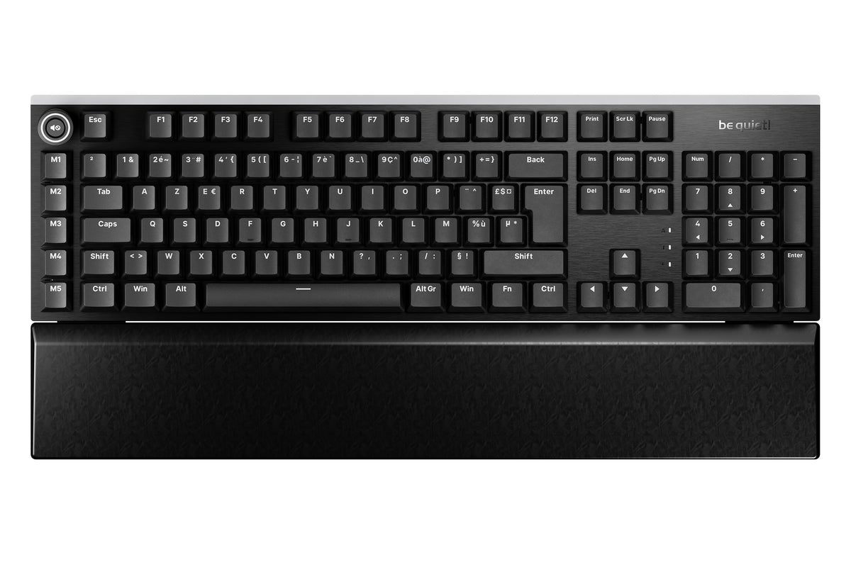 be quiet! Light Mount Silent Tactile FR ISO Tastatur Gaming USB AZERTY Französisch Schwarz