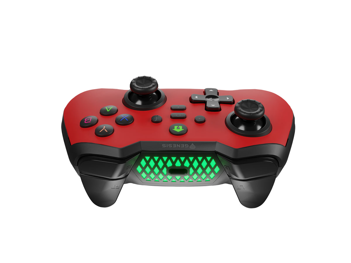 GENESIS Mangan 400 Rot Bluetooth Gamepad Analog / Digital Android, MAC, Nintendo Switch, PC, iOS