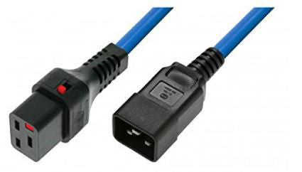 Microconnect PC1376 Stromkabel Blau 3 m C19-Koppler C20-Koppler
