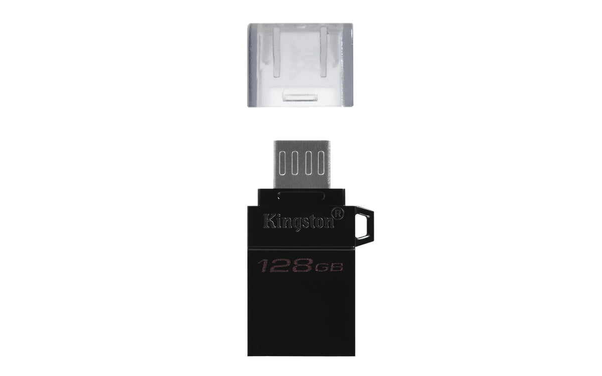 Kingston Technology DataTraveler microDuo3 G2 USB-Stick 128 GB USB Type-A / Micro-USB 3.2 Gen 1 (3.1 Gen 1) Schwarz