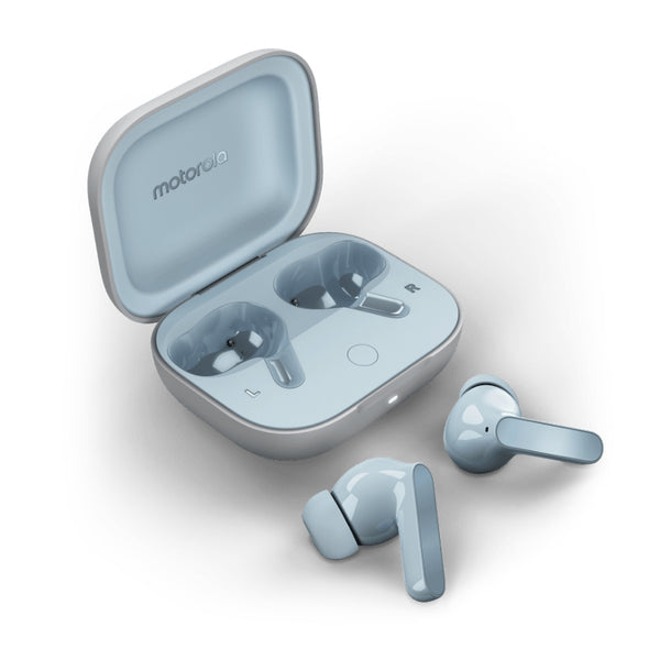 Auricolari Motorola Moto Buds wireless in-ear per chiamate/musica/sport/uso quotidiano Bluetooth blu