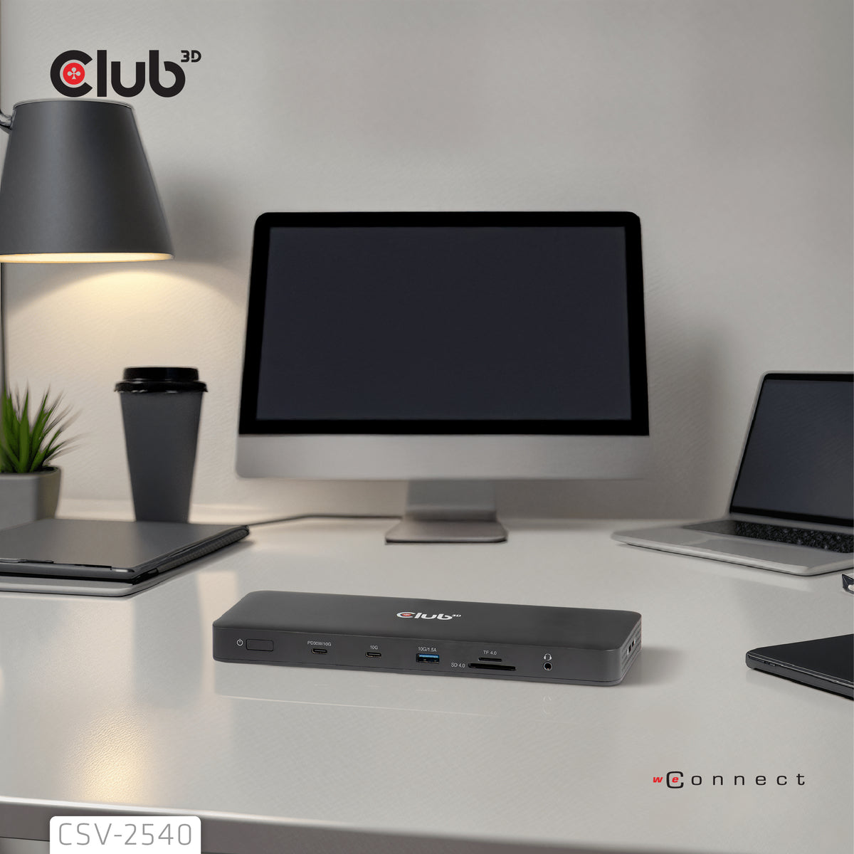 CLUB3D CSV-2540 laptop-dockingstation & portreplikator Andocken USB 3.2 Gen 1 (3.1 Gen 1) Type-C Schwarz