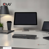 CLUB3D CSV-2540 laptop-dockingstation & portreplikator Andocken USB 3.2 Gen 1 (3.1 Gen 1) Type-C Schwarz