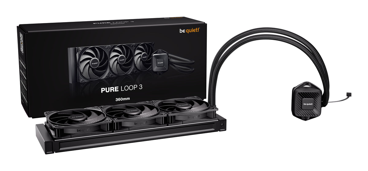 be quiet! PURE LOOP 3 Prozessor All-in-One-Flüssigkeitskühler 12 cm Schwarz 1 Stück(e)