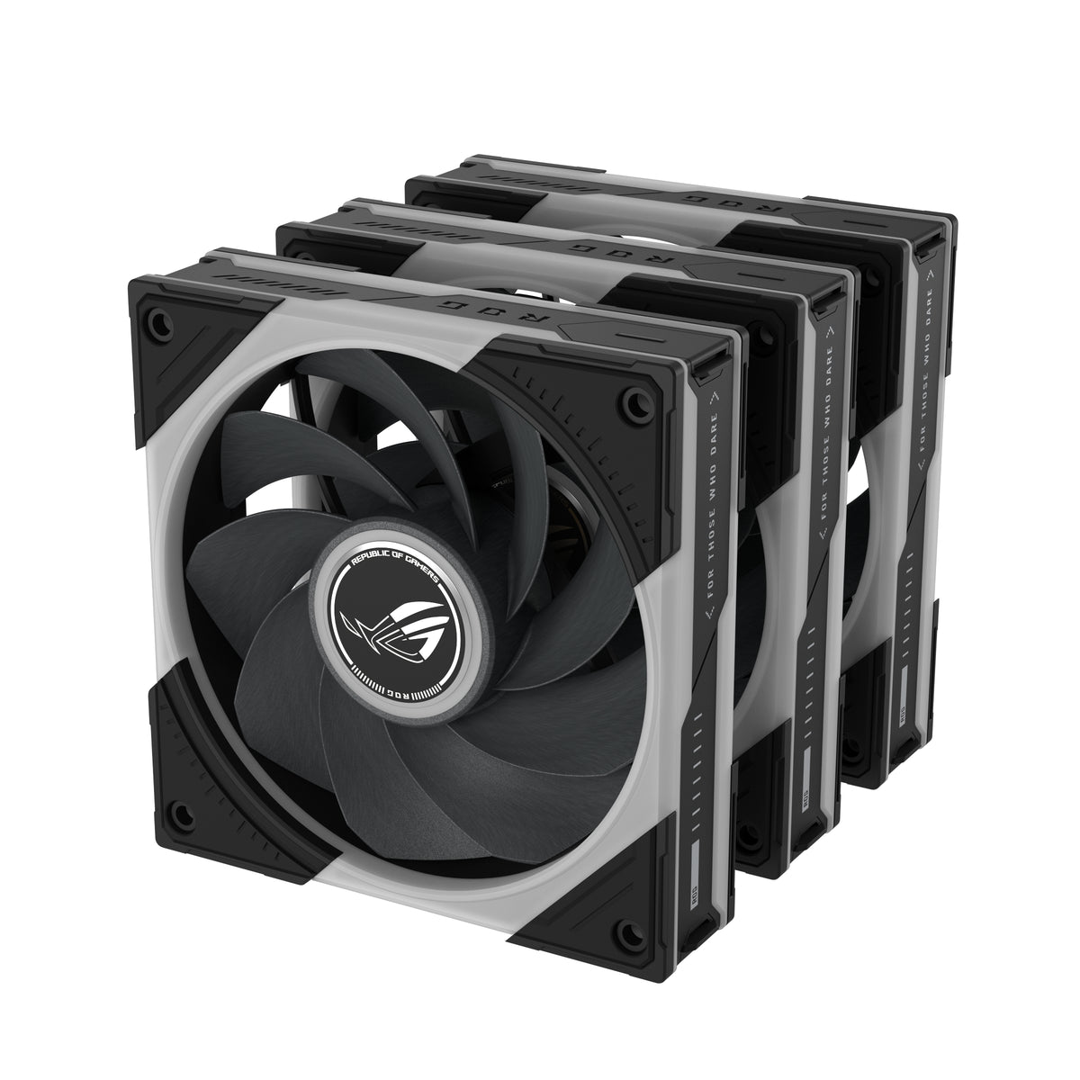 ASUS ROG Eurux GR120 ARGB Reverse Fan - Triple Pack Computergehäuse Ventilator 12 cm Schwarz, Weiß 3 Stück(e)