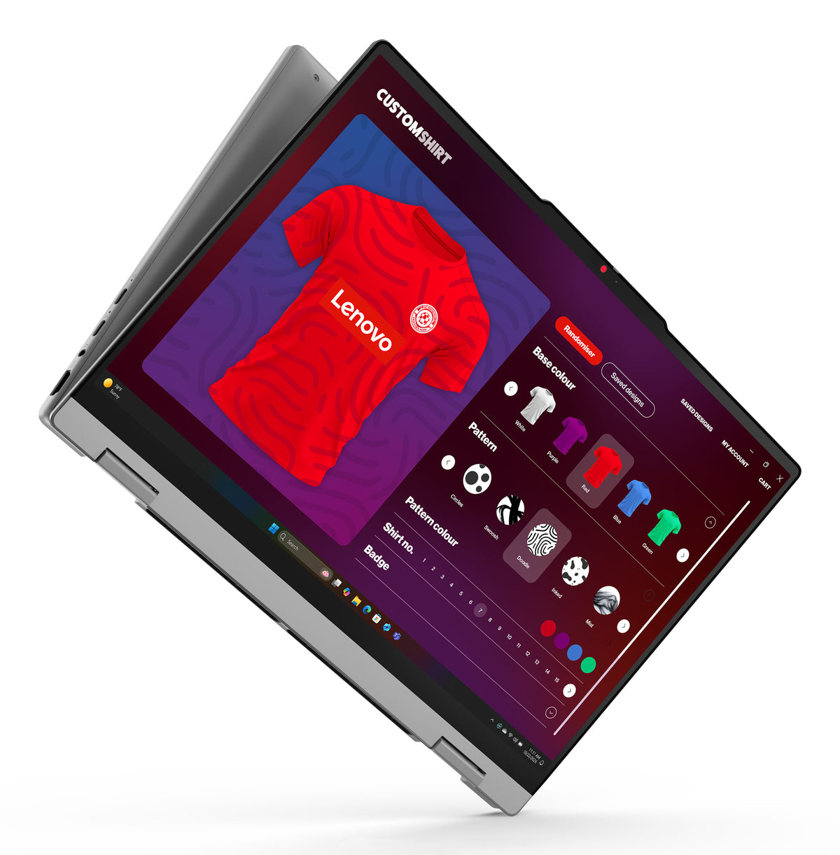 Lenovo IdeaPad 5 2-in-1 15AGP11 Copilot+ PC AMD Ryzen AI 7 445 Hybrid (2-in-1) 38,9 cm (15.3") Touchscreen WQXGA 32 GB DDR5-SDRAM 1 TB SSD Wi-Fi 7 (802.11be) Windows 11 Home Grau Deutsch