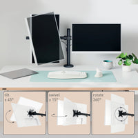 Leitz 61640095 Flachbildschirm-Tischhalterung 81,3 cm (32") Tisch/Bank Schwarz