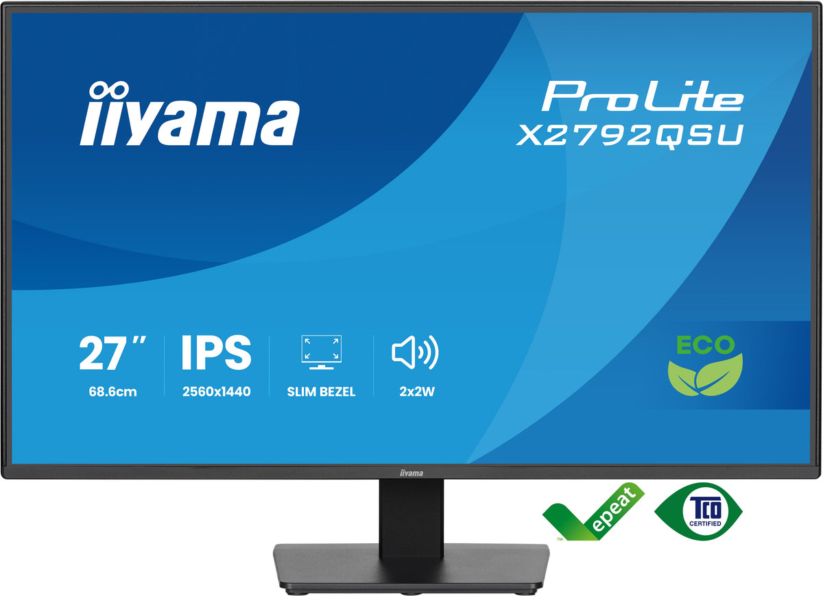 iiyama ProLite X2792QSU-B1 Computerbildschirm 68,6 cm (27") 2560 x 1440 Pixel Quad HD LED Schwarz