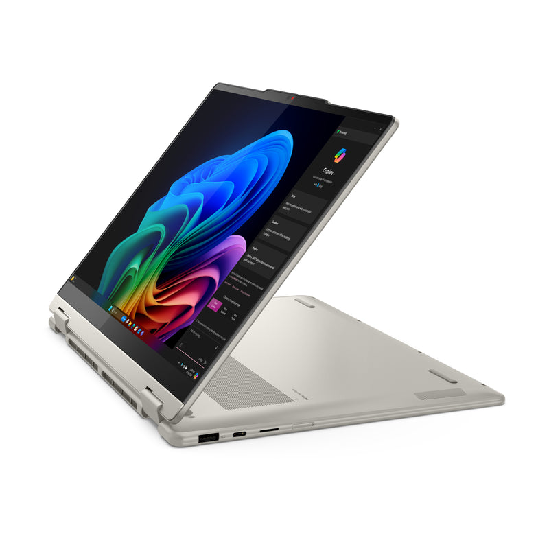Lenovo Yoga 7 2-in-1 14AKP10 Copilot+ PC AMD Ryzen AI 7 350 Hybrid (2-in-1) 35,6 cm (14") Touchscreen 2.8K 16 GB LPDDR5x-SDRAM 1 TB SSD Wi-Fi 7 (802.11be) Windows 11 Home Deutsch Grau