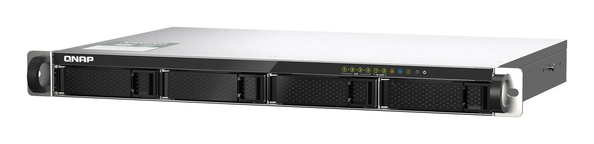 QNAP TS-435XEU NAS Rack (1U) Marvell CN9131 4 GB DDR4 0 TB QNAP QTS Schwarz, Grau