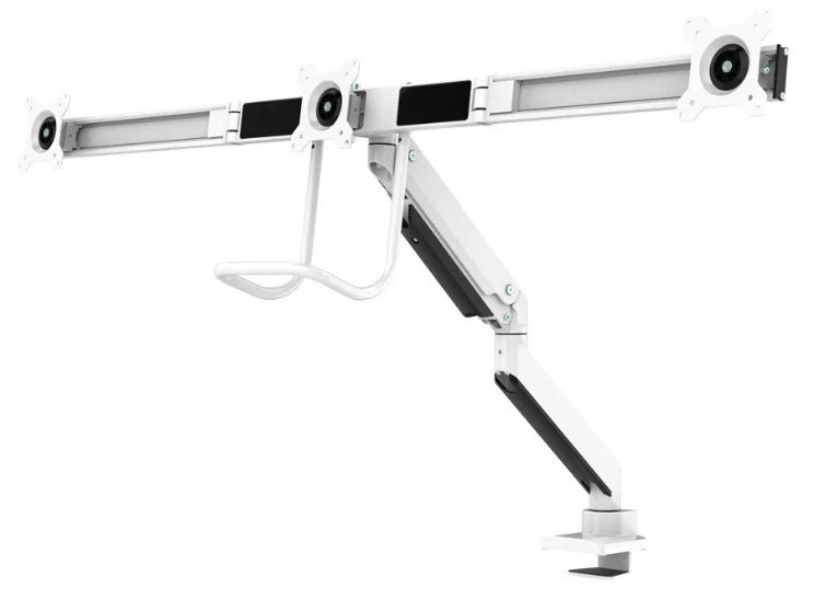 Neomounts NM-D775DX3WHITE Flachbildschirm-Tischhalterung 68,6 cm (27") Tisch/Bank Weiß