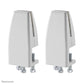 Neomounts NS-CLMP25WHITE Klemmensatz für Schreibtisch (2 Stk) - max 5 kg