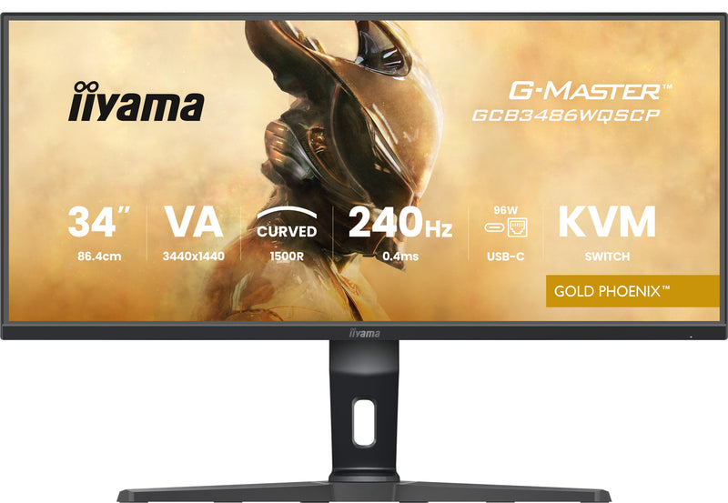 iiyama G-MASTER GCB3486WQSCP-B1 Computerbildschirm 86,4 cm (34") 3440 x 1440 Pixel UltraWide Quad HD Schwarz