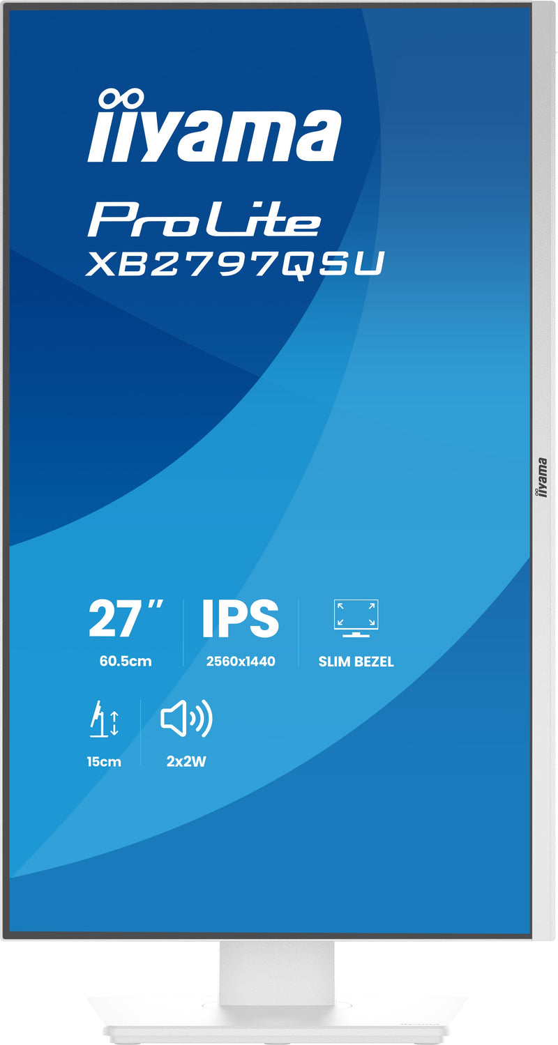 iiyama ProLite XB2797QSU-W1 Computerbildschirm 68,6 cm (27") 2560 x 1440 Pixel Quad HD LED Weiß