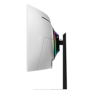 Samsung G95SC Computerbildschirm 124,5 cm (49") 5120 x 1440 Pixel Dual QHD OLED Silber