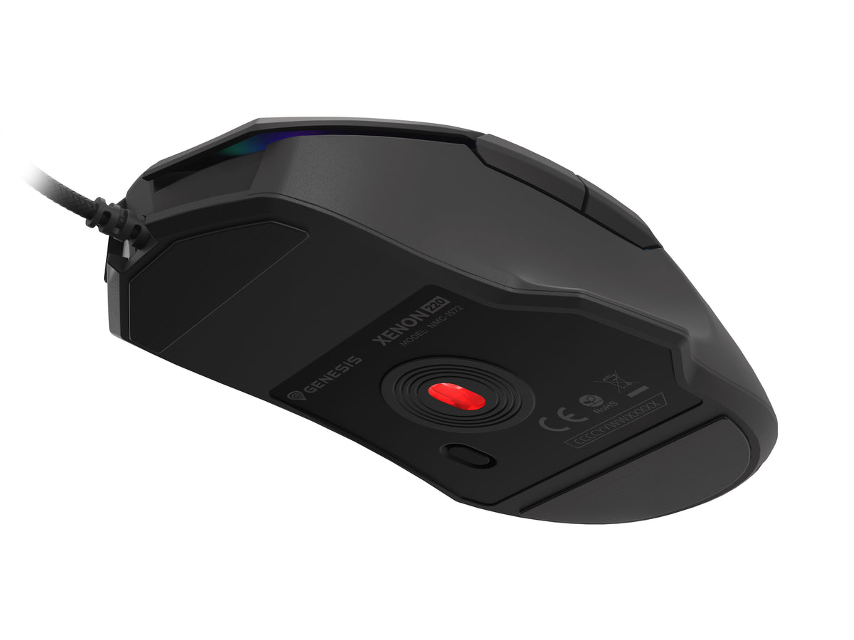 GENESIS Xenon 220 G2 Maus Gaming Beidhändig USB Typ-A Optisch 12800 DPI