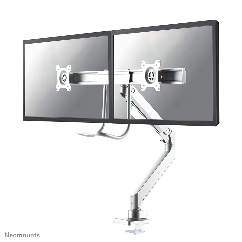 Neomounts NM-D775DXWHITE Monitorarm 10-32" - Gasfeder - Topfix - 180°-Stopp