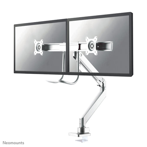 Neomounts NM-D775DXWHITE Monitorarm 10-32" - Gasfeder - Topfix - 180°-Stopp