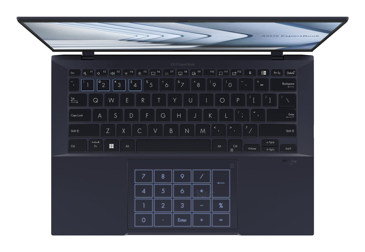 ASUS ExpertBook B9 OLED B9403CVAR-PP1735X Intel Core 7 150U Laptop 35,6 cm (14") WQXGA+ 16 GB LPDDR5x-SDRAM 512 GB SSD Wi-Fi 6E (802.11ax) Windows 11 Pro Deutsch Schwarz
