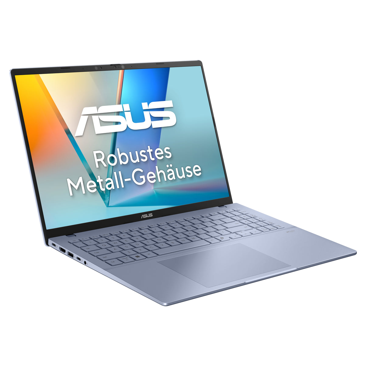 ASUS Vivobook S16 S3607NA-SH001W Snapdragon X2E-88-100 Laptop 40,6 cm (16") WUXGA 32 GB LPDDR5x-SDRAM 1 TB SSD Wi-Fi 7 (802.11be) Windows 11 Home Blau