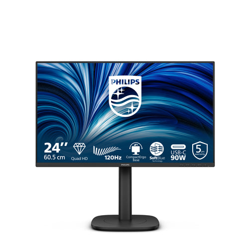 Philips 24B2U3601 Computerbildschirm 60,5 cm (23.8") 2560 x 1440 Pixel Quad HD LCD Schwarz