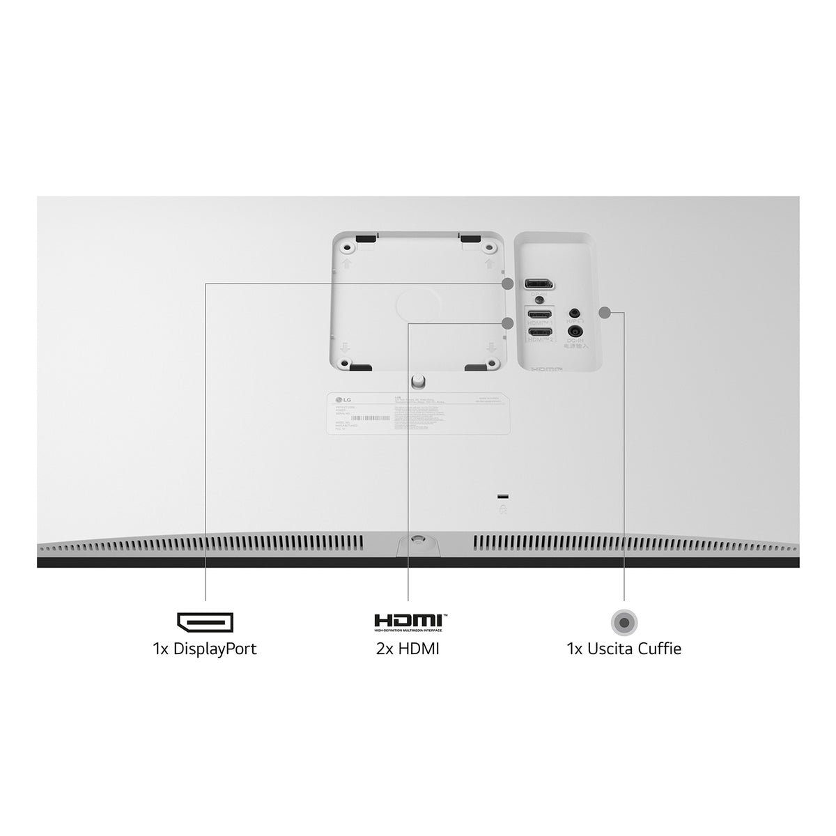 LG 27US550-W Computerbildschirm 68,6 cm (27") 3840 x 2160 Pixel 4K Ultra HD LCD Weiß