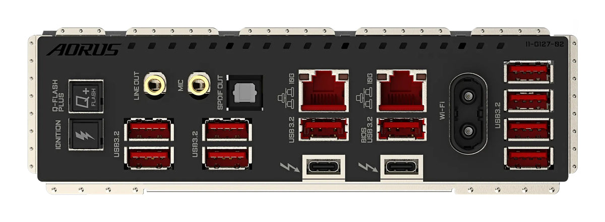 GIGABYTE Z890 AORUS XTREME AI TOP Motherboard - Unterstützt Intel Core Ultra (Serie 2) CPUs, 22+1+2 Phasen VRM, bis zu 9500MHz DDR5 (OC), PCIe 5.0 M.2, Wi-Fi 7, Thunderbolt 5
