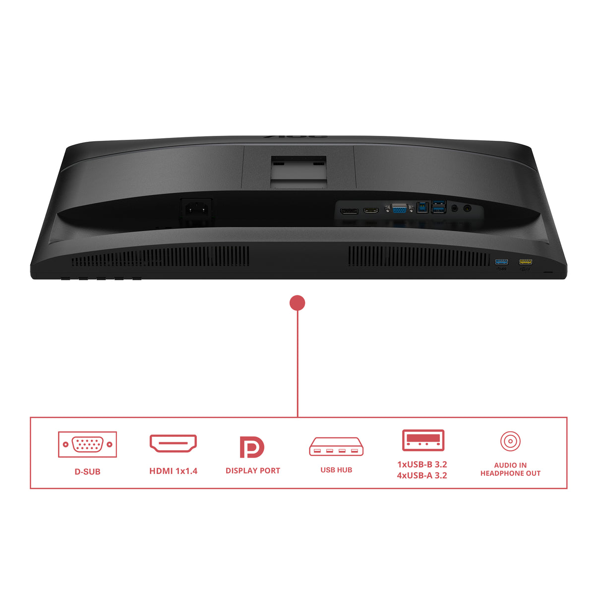 AOC 24E4U Computerbildschirm 60,5 cm (23.8") 1920 x 1080 Pixel Full HD LED Schwarz
