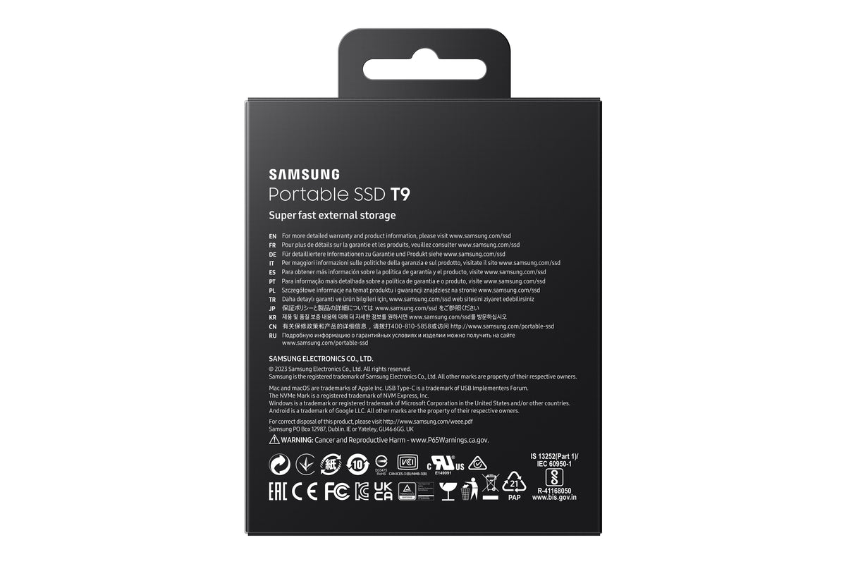 Samsung MU-PG2T0B 2 TB USB Typ-C USB 3.2 Gen 2x2 Schwarz