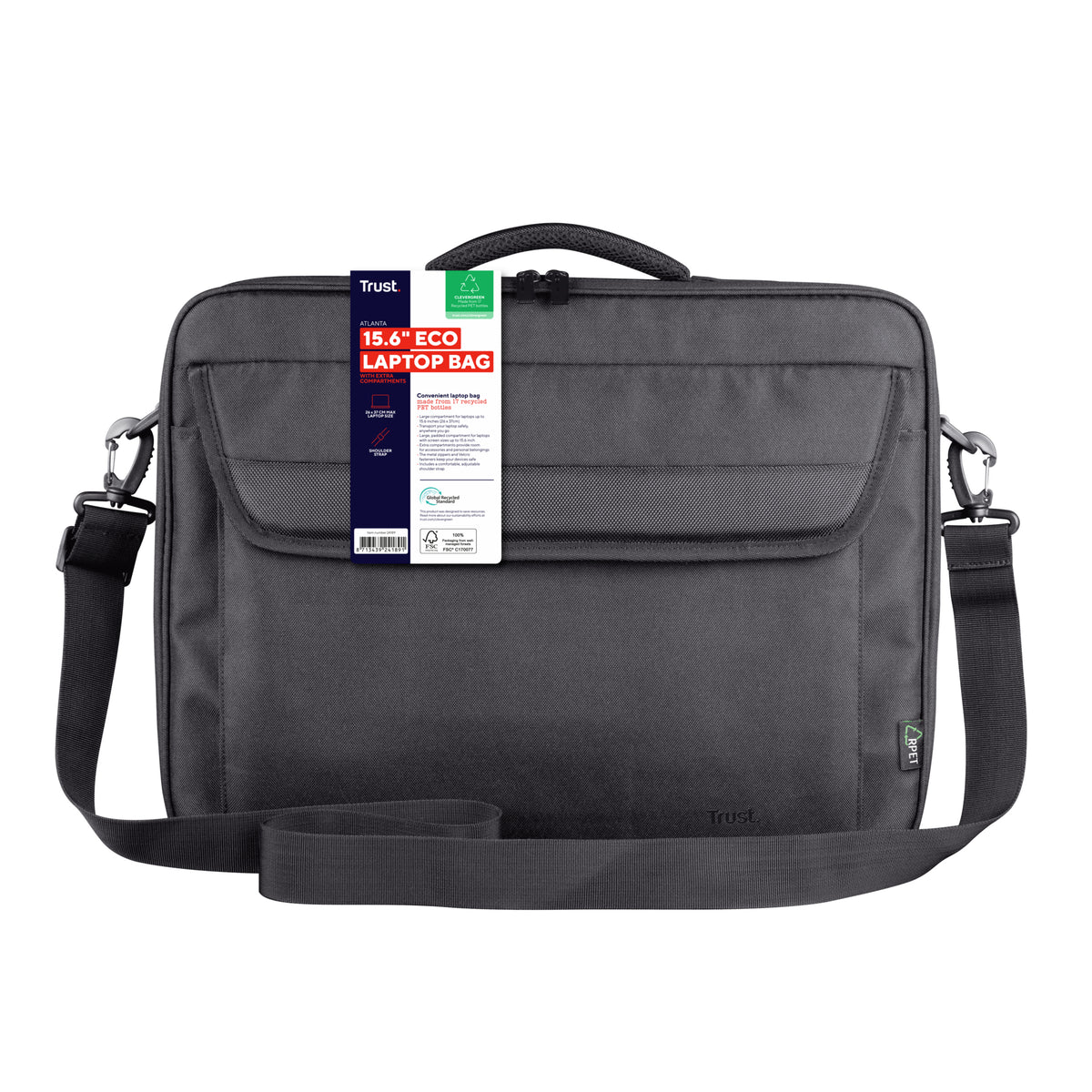 Trust Atlanta 40,6 cm (16") Aktenkoffer Schwarz